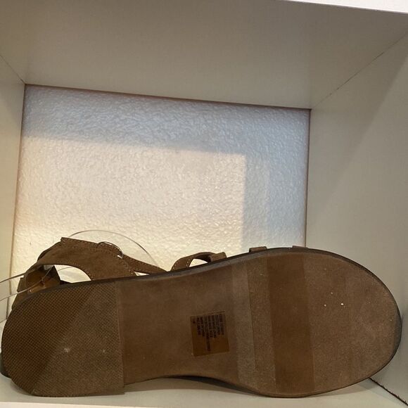 Torrid Womens Strappy Sandals Brown Adjustable Low Heel Shoes Flat Buckle 11 W - Picture 10 of 15